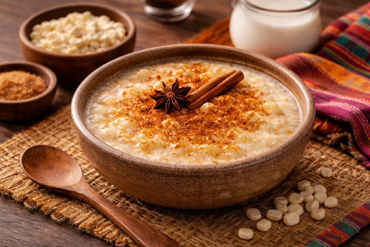 Mazamorra: postre tradicional paraguayo a base de maíz blanco