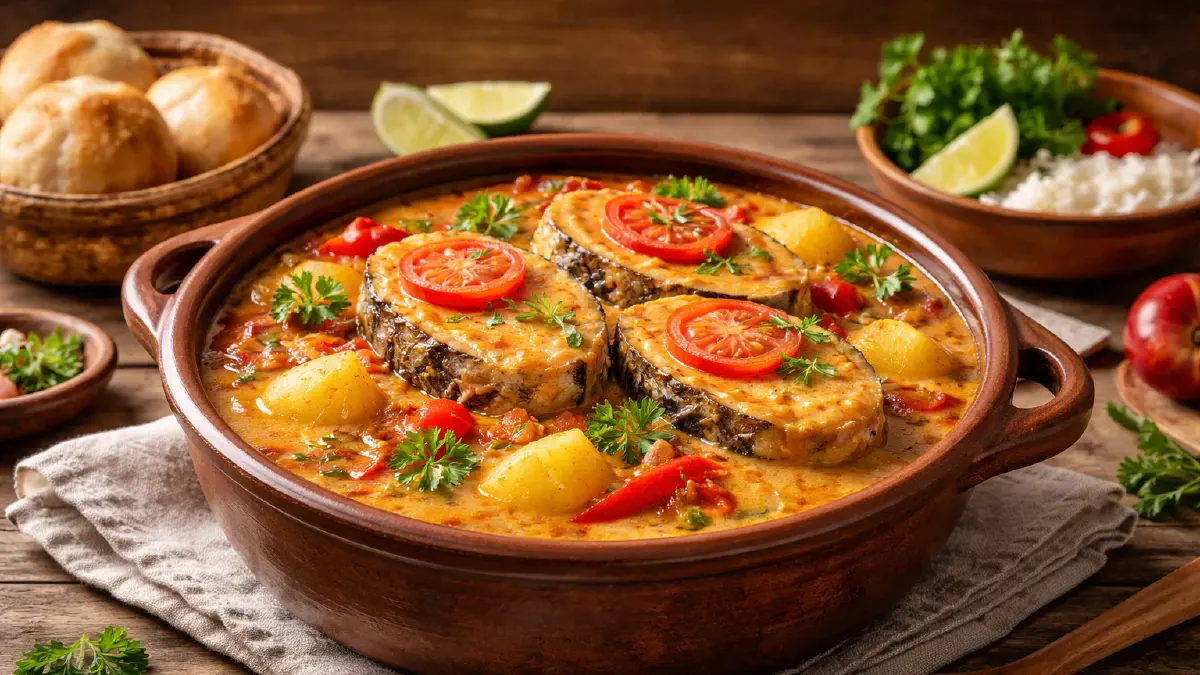 Chupín de Surubí Rezept - traditioneller, herzhafter Fischeintopf aus Paraguay